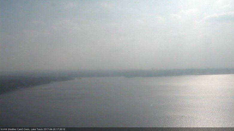 Lake Travis webcam, April 28, 2017 5:05 PM CT