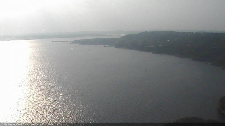 Lake Travis webcam, April 28, 2017 5:15 PM CT