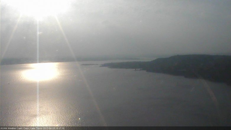 Lake Travis webcam, April 28, 2017 6:00 PM CT
