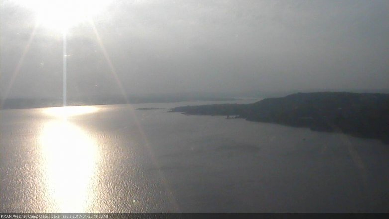 Lake Travis webcam, April 28, 2017 6:05 PM CT