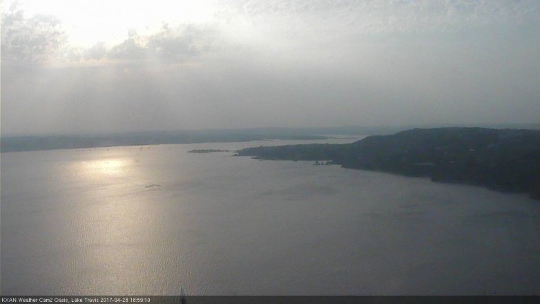 Lake Travis webcam, April 28, 2017 6:10 PM CT