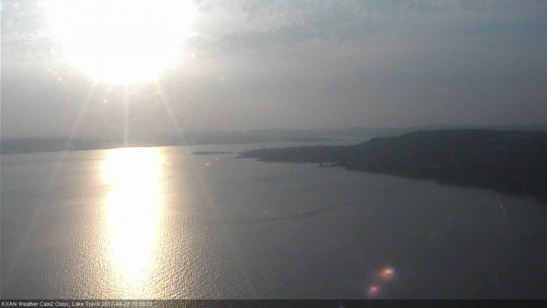 Lake Travis webcam, April 28, 2017 6:30 PM CT