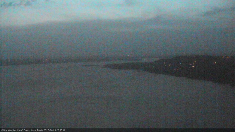 Lake Travis webcam, April 28, 2017 8:10 PM CT