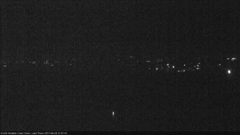Lake Travis webcam, April 28, 2017 8:30 PM CT