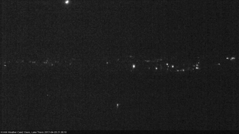 Lake Travis webcam, April 28, 2017 8:50 PM CT