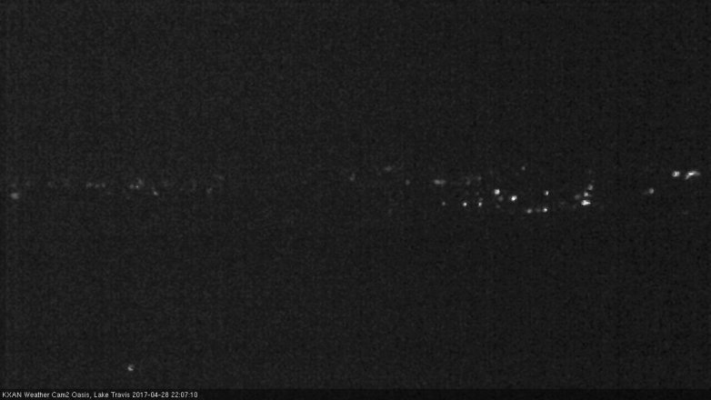 Lake Travis webcam, April 28, 2017 9:20 PM CT