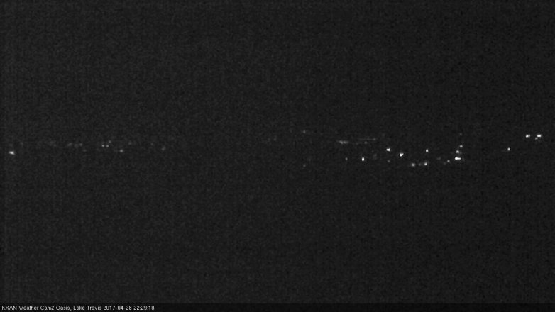 Lake Travis webcam, April 28, 2017 9:45 PM CT