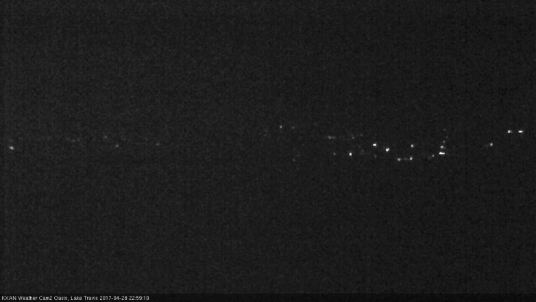 Lake Travis webcam, April 28, 2017 10:30 PM CT