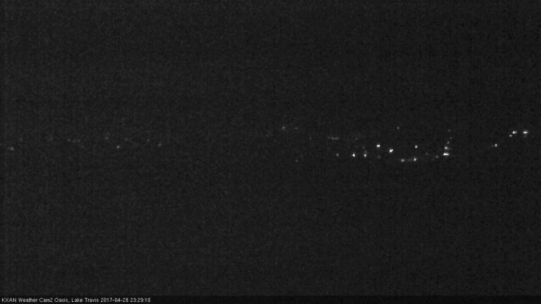Lake Travis webcam, April 28, 2017 11:00 PM CT