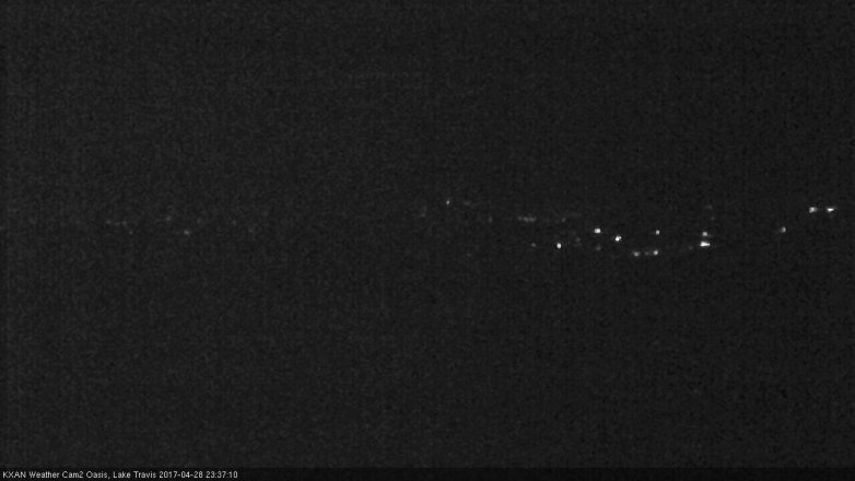 Lake Travis webcam, April 28, 2017 11:10 PM CT
