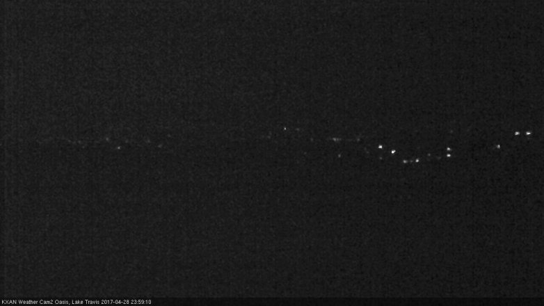 Lake Travis webcam, April 28, 2017 11:20 PM CT