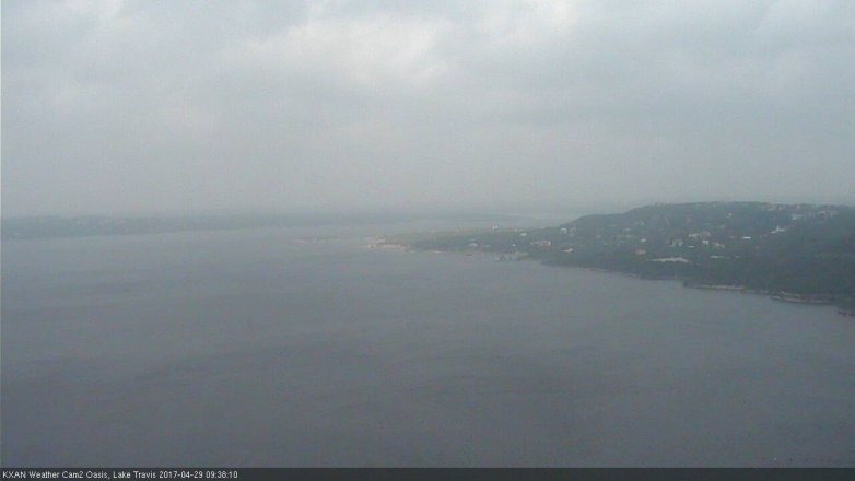 Lake Travis webcam, April 29, 2017 9:05 AM CT
