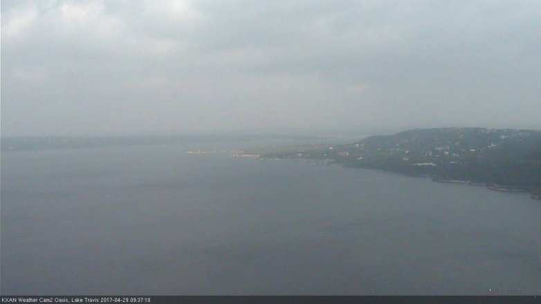 Lake Travis webcam, April 29, 2017 9:10 AM CT