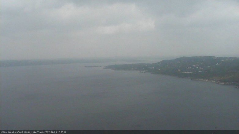 Lake Travis webcam, April 29, 2017 9:15 AM CT