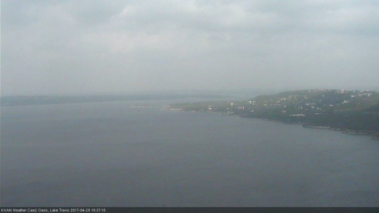 Lake Travis webcam, April 29, 2017 9:45 AM CT
