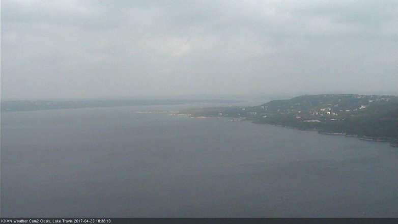 Lake Travis webcam, April 29, 2017 9:50 AM CT