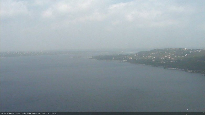 Lake Travis webcam, April 29, 2017 10:25 AM CT
