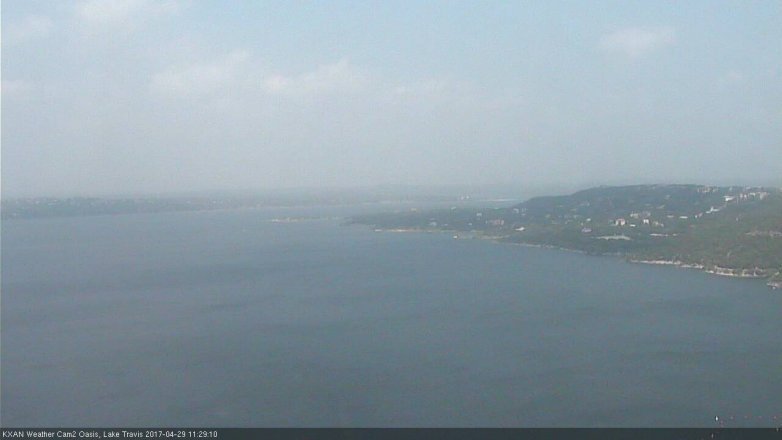 Lake Travis webcam, April 29, 2017 10:55 AM CT