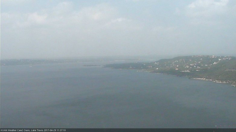 Lake Travis webcam, April 29, 2017 11:00 AM CT