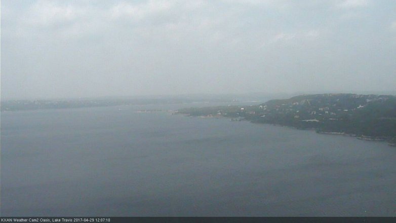 Lake Travis webcam, April 29, 2017 11:30 AM CT