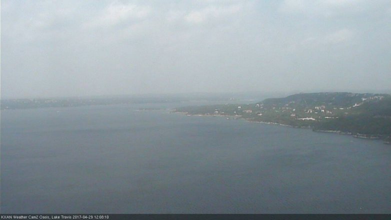 Lake Travis webcam, April 29, 2017 11:40 AM CT