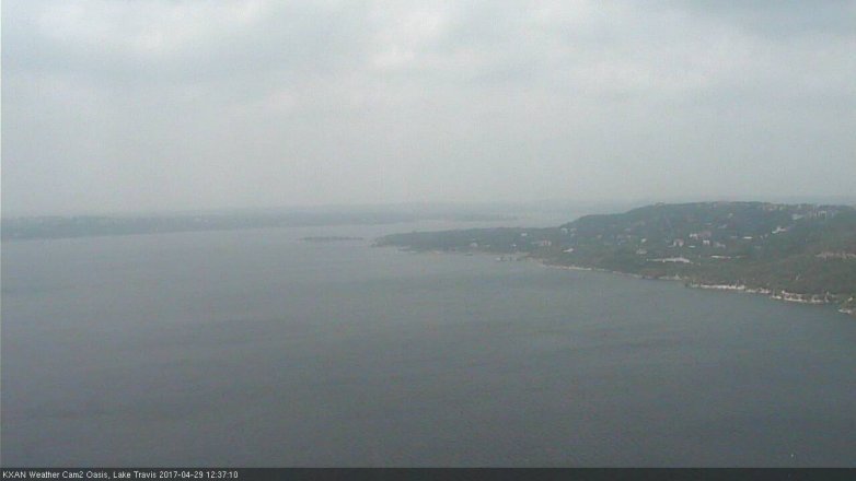 Lake Travis webcam, April 29, 2017 11:45 AM CT
