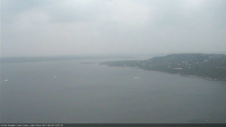 Lake Travis webcam, April 29, 2017 12:15 PM CT
