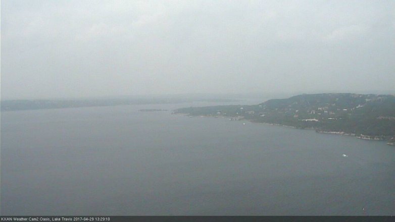 Lake Travis webcam, April 29, 2017 12:40 PM CT