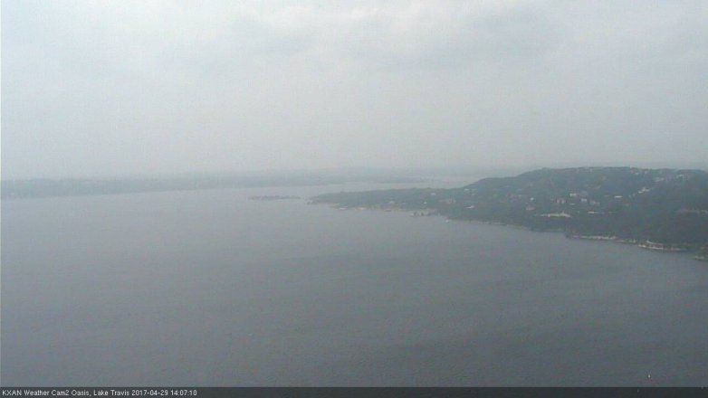 Lake Travis webcam, April 29, 2017 1:15 PM CT
