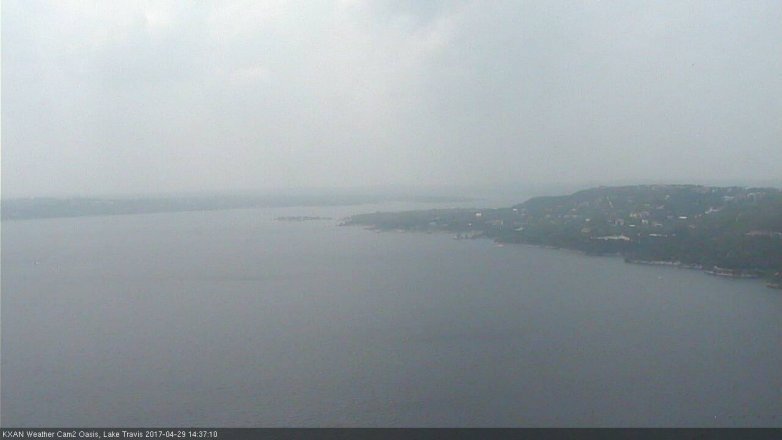 Lake Travis webcam, April 29, 2017 1:55 PM CT