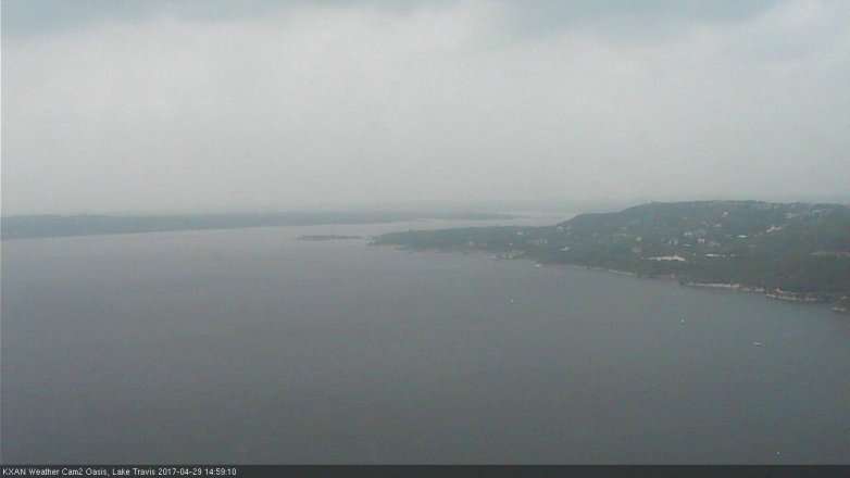 Lake Travis webcam, April 29, 2017 2:10 PM CT