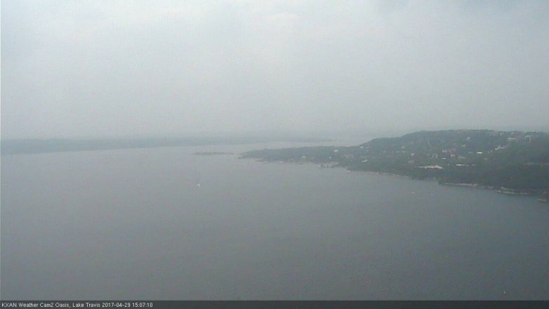 Lake Travis webcam, April 29, 2017 2:25 PM CT
