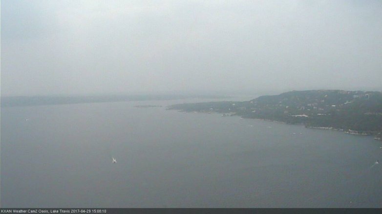 Lake Travis webcam, April 29, 2017 2:40 PM CT
