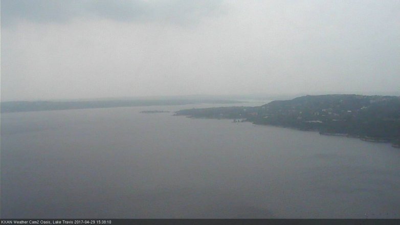 Lake Travis webcam, April 29, 2017 2:45 PM CT