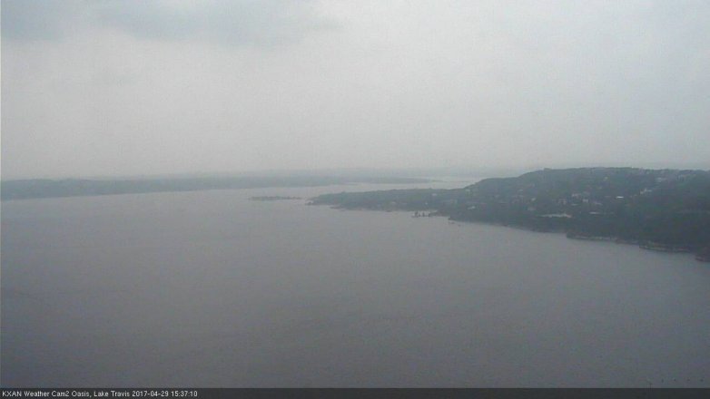 Lake Travis webcam, April 29, 2017 3:05 PM CT