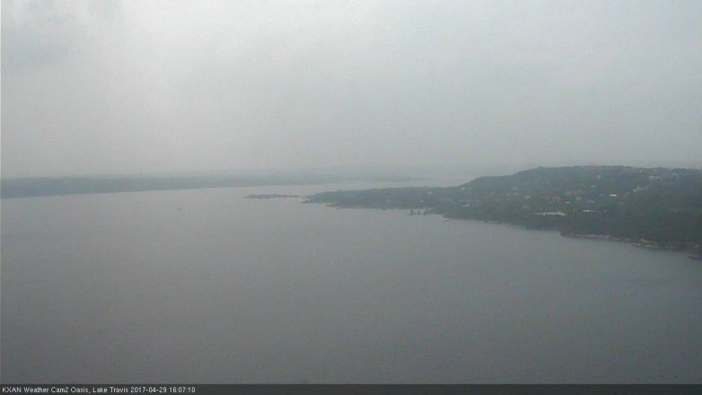 Lake Travis webcam, April 29, 2017 3:25 PM CT