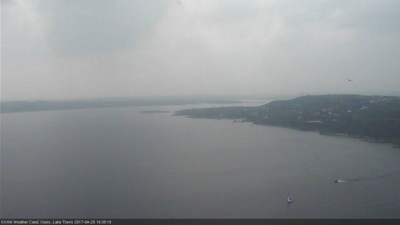 Lake Travis webcam, April 29, 2017 3:45 PM CT