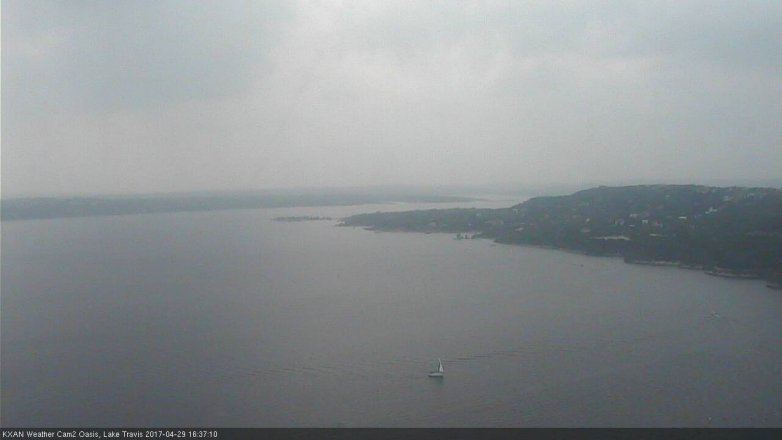 Lake Travis webcam, April 29, 2017 3:55 PM CT