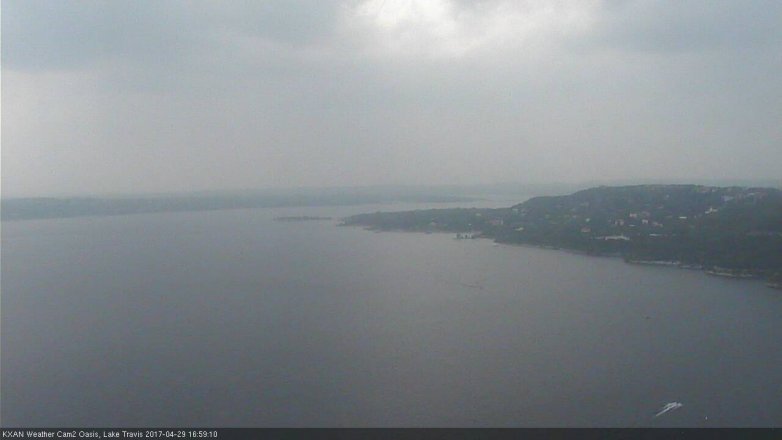 Lake Travis webcam, April 29, 2017 4:30 PM CT