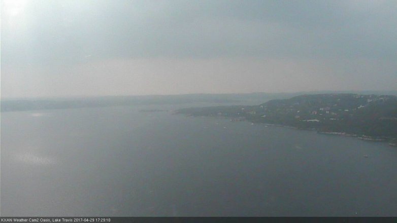 Lake Travis webcam, April 29, 2017 4:55 PM CT