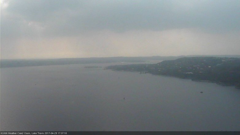 Lake Travis webcam, April 29, 2017 5:05 PM CT