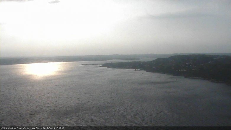 Lake Travis webcam, April 29, 2017 6:10 PM CT