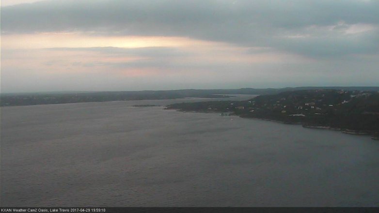 Lake Travis webcam, April 29, 2017 7:05 PM CT