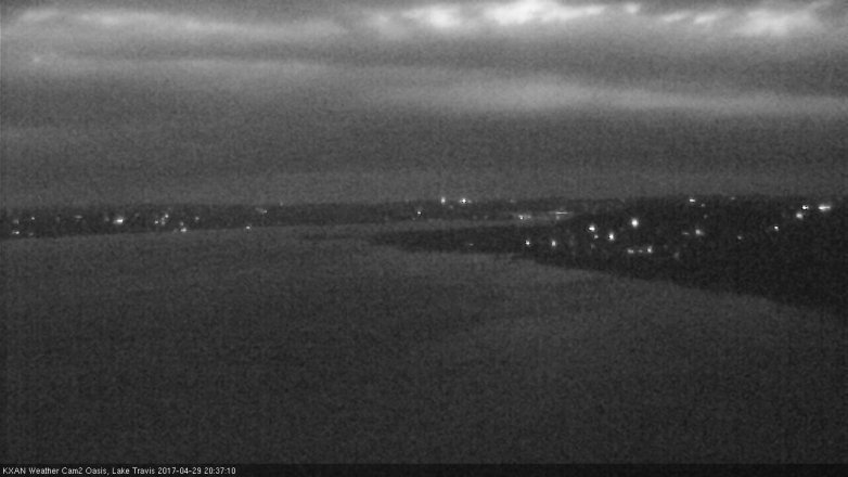 Lake Travis webcam, April 29, 2017 7:50 PM CT