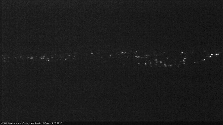 Lake Travis webcam, April 29, 2017 8:05 PM CT