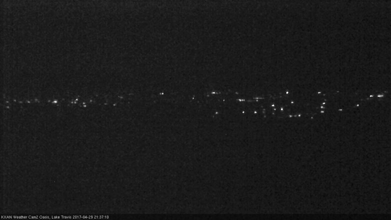 Lake Travis webcam, April 29, 2017 8:45 PM CT