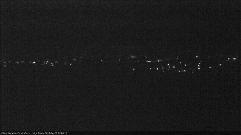 Lake Travis webcam, April 29, 2017 9:25 PM CT