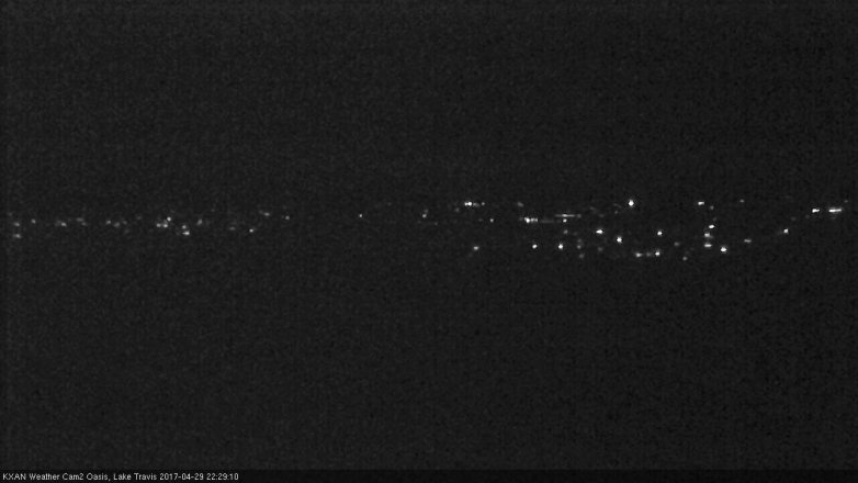 Lake Travis webcam, April 29, 2017 9:35 PM CT