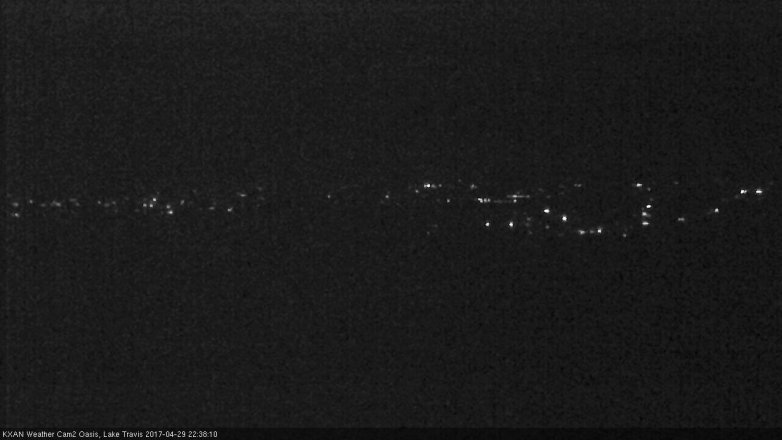 Lake Travis webcam, April 29, 2017 10:05 PM CT