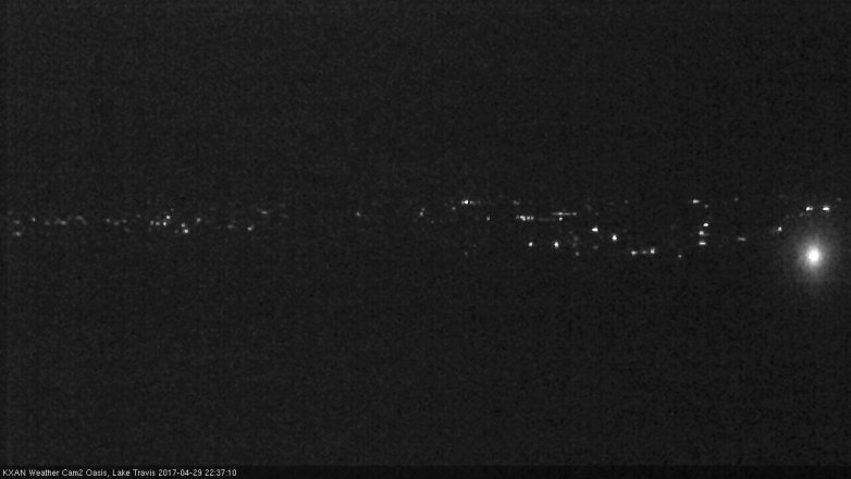 Lake Travis webcam, April 29, 2017 10:10 PM CT